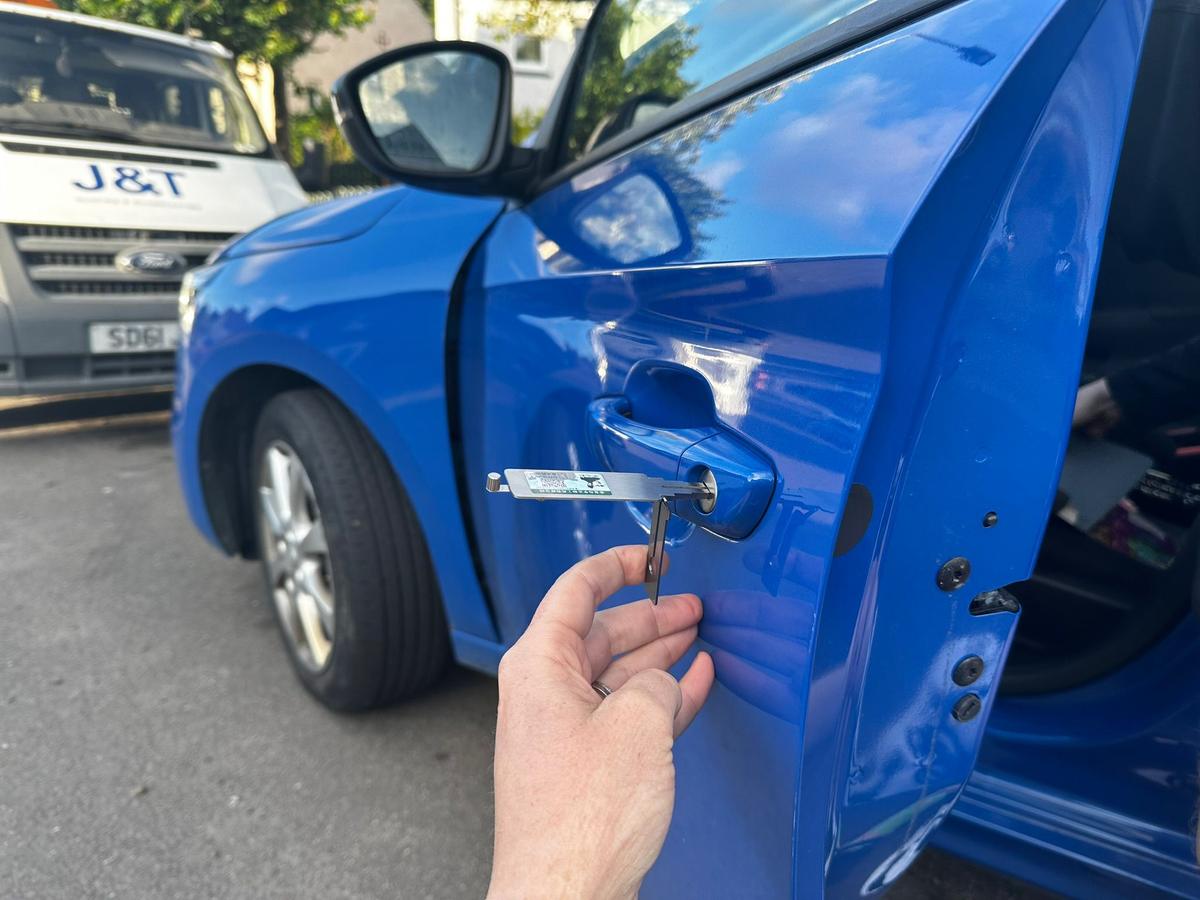 Auto entry with specialist tools — no damage